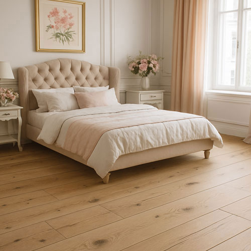 chêne contrecolle verni brosse rustique invisible jasmin 190x15x700-1900mm go-4 - 4mm de couche d'usure