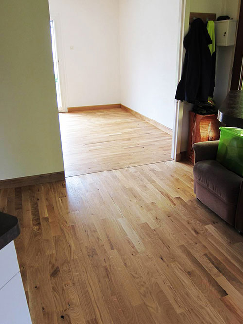 Parquet massif chêne brut - Chêne massif brut nature 90x23x300 a 1000 fixe go-0