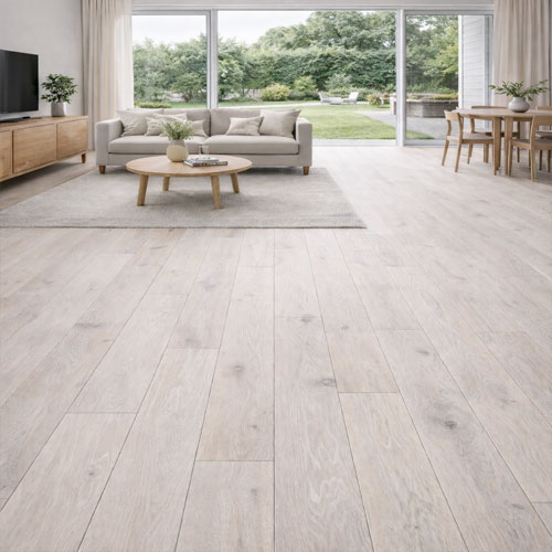 Parquet massif chêne huilé - Chene massif huile rustique brosse blanc meringue 120x15mm certifi&eacute; fsc 100 %
obligatoire : application d'huile-cire d&egrave;s la 1&egrave;re utilisation