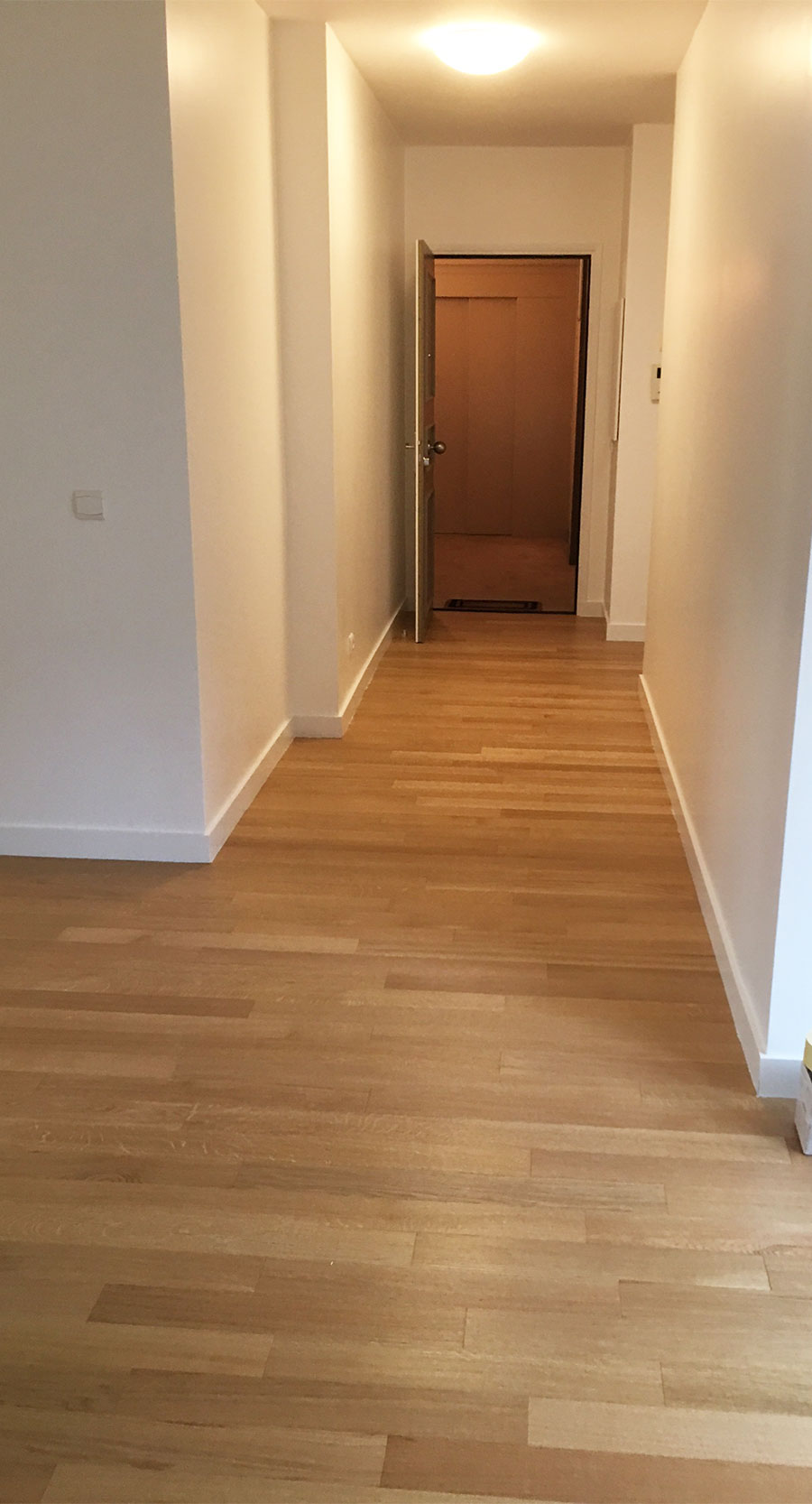 Parquet massif chêne verni - Chene massif verni brosse naturel select go4 70x14x400mm - certifié fsc 100%  - certifié fsc 100 %