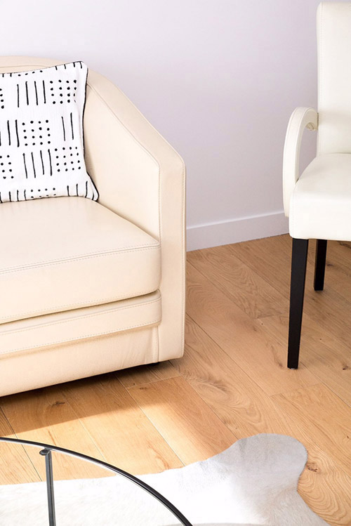 Parquet massif chêne verni - Chene massif verni brosse rustique whishyl - certifié fsc 100 %