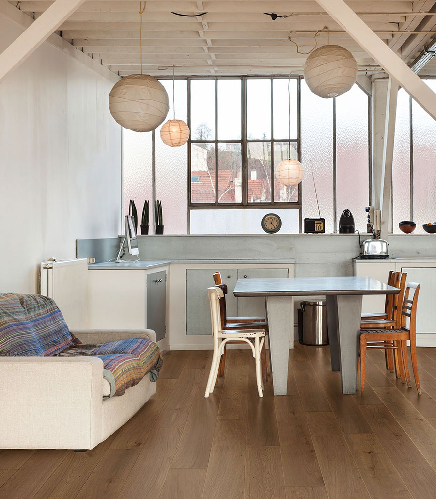 Parquet massif chêne verni - Chene massif village verni go 4 130x14mm