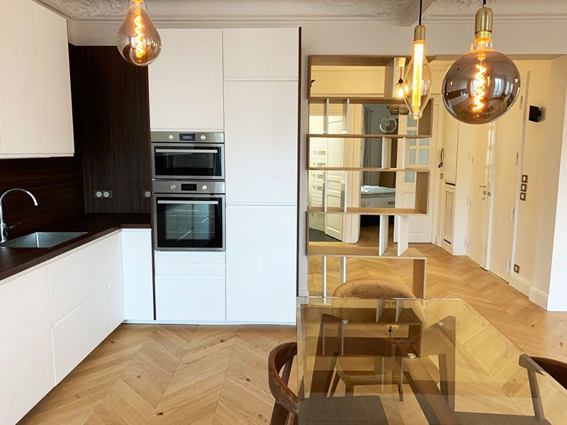 Parquet massif chêne verni - Point de hongrie 45&deg; chene massif campagne verni mat 90x14x l600mm go 4 - certifi? pefc 100%