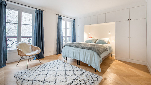 Parquet massif chêne verni - Point de hongrie verni brosse surchoix bourgeois 90x14x510mm - certifié fsc 100 %