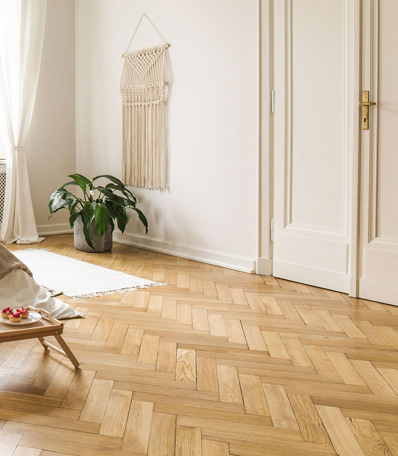 baton rompu ch�ne massif verni mat naturel grade na/ca go 4 90x14x500mm - certifié pefc 100%