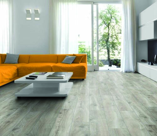 Parquet stratifié décoart amsterdam - Chene stratifie decoart highland argent - gamme amsterdam - 1845mmx244mmx10mm - certifié fsc mix credit