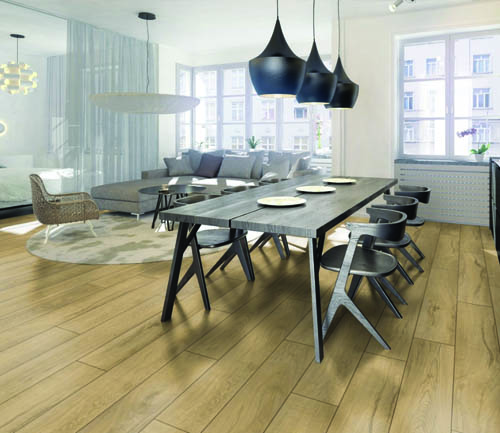 Parquet stratifié décoart amsterdam - Chene stratifie decoart magnum clair  - gamme amsterdam - 1845mmx244mmx10mm - certifié fsc mix credit