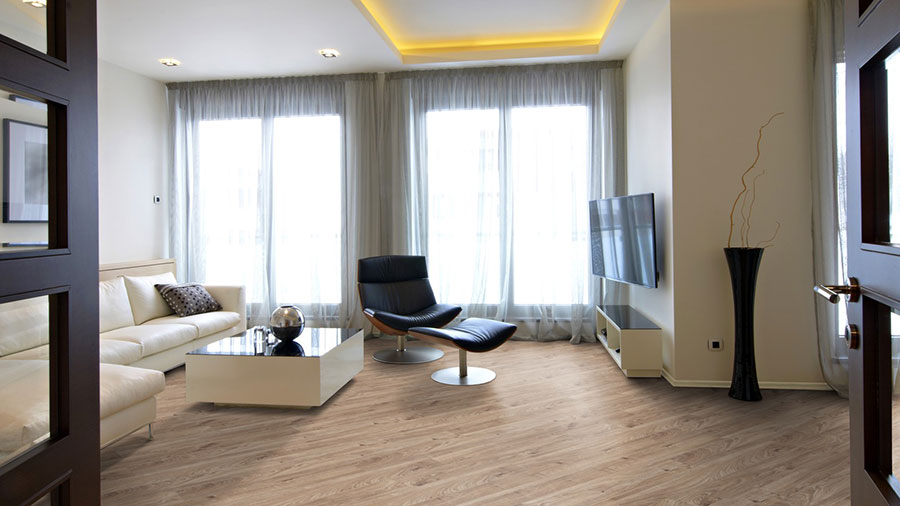 Parquet Stratifié Décoart New-york - DAMT3081_1 - Chene stratifie decoart chene everest beige - gamme lima - 1845mmx188mmx12mm - certifié fsc mix credit