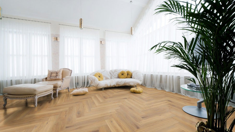 Parquet Stratifié Décoart Paris Bâton-rompu - DAHRB3861 - Parquet sol stratifie decoart baton rompu chene pisa - gamme paris - 665mm x 133mm x 8mm - certifié fsc mix credit