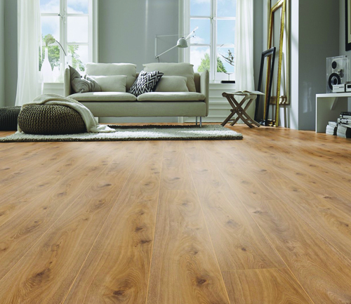 Parquet Stratifié Décoart Séville - DAEXQ4169 - Parquet sol stratifie decoart - chene prestige clair - gamme seville - 1380mmx193mmx8mm - certifié fsc mix credit