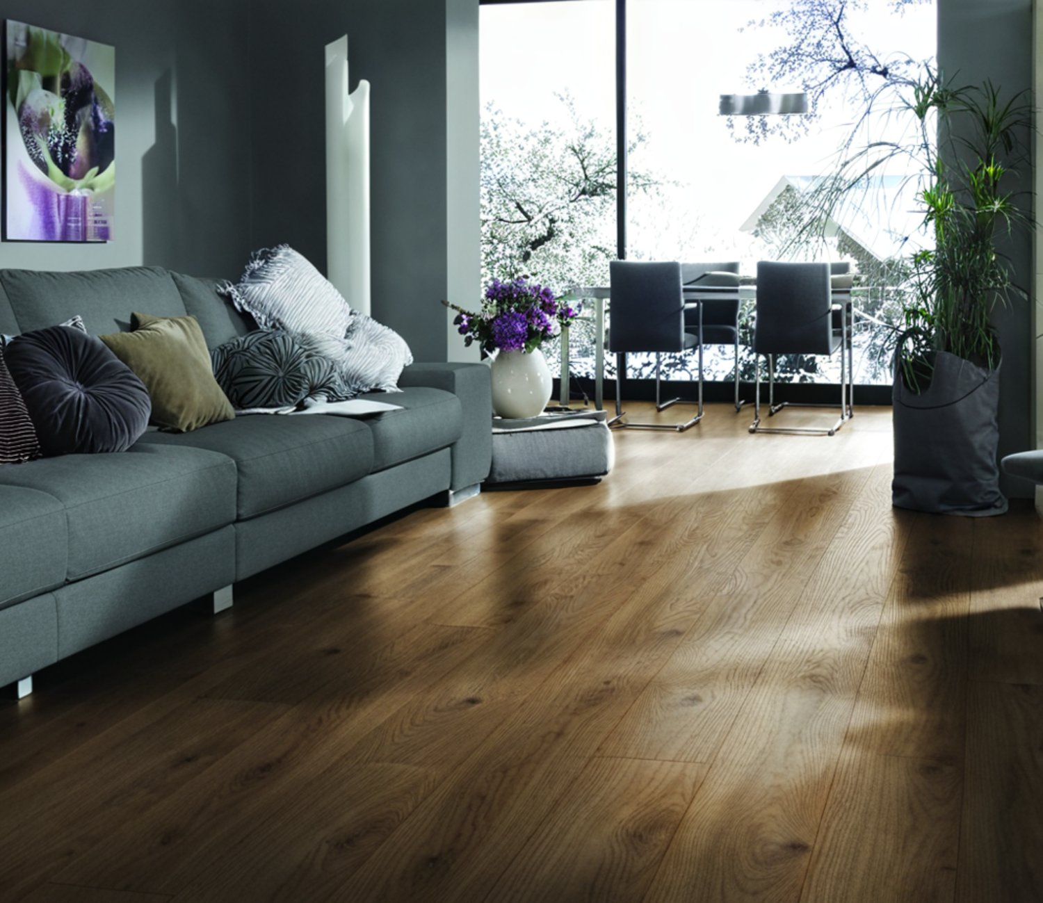 Parquet Stratifié Décoart Séville - DAEXQ4166 - Parquet sol stratifie decoart - chene prestige nature - gamme seville - 1380mmx193mmx8mm - certifié fsc mix credit