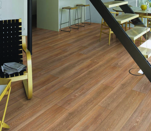 Parquet Stratifié Décoart Séville - DAEXQ2805 - Parquet sol stratifie decoart - chene stirling medium - gamme seville - 1380mmx193mmx8mm - certifié fsc mix credit