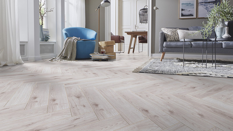 Parquet stratifié décoart vieux paris bâton-rompu - Parquet sol stratifie decoart baton rompu chene bordeaux - gamme vieux paris – 665mm x 133mm x 8mm - certifié fsc mix credit