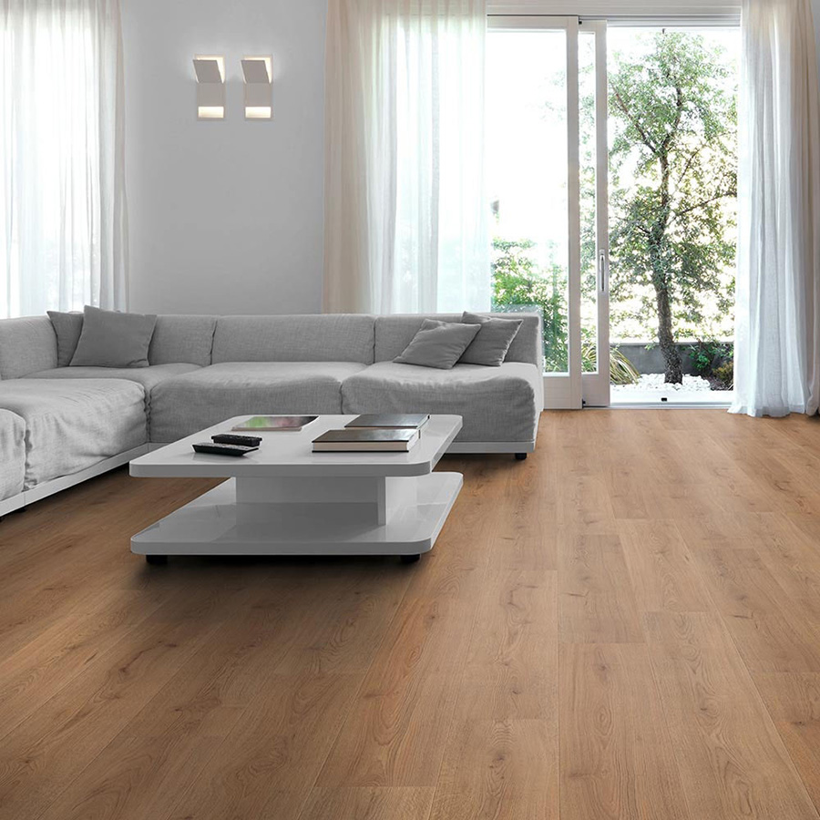 parquet sol stratifie decoart ch�ne tendance nature - gamme alexandrie - 1380mmx193mmx7mm - certifié pefc 70%