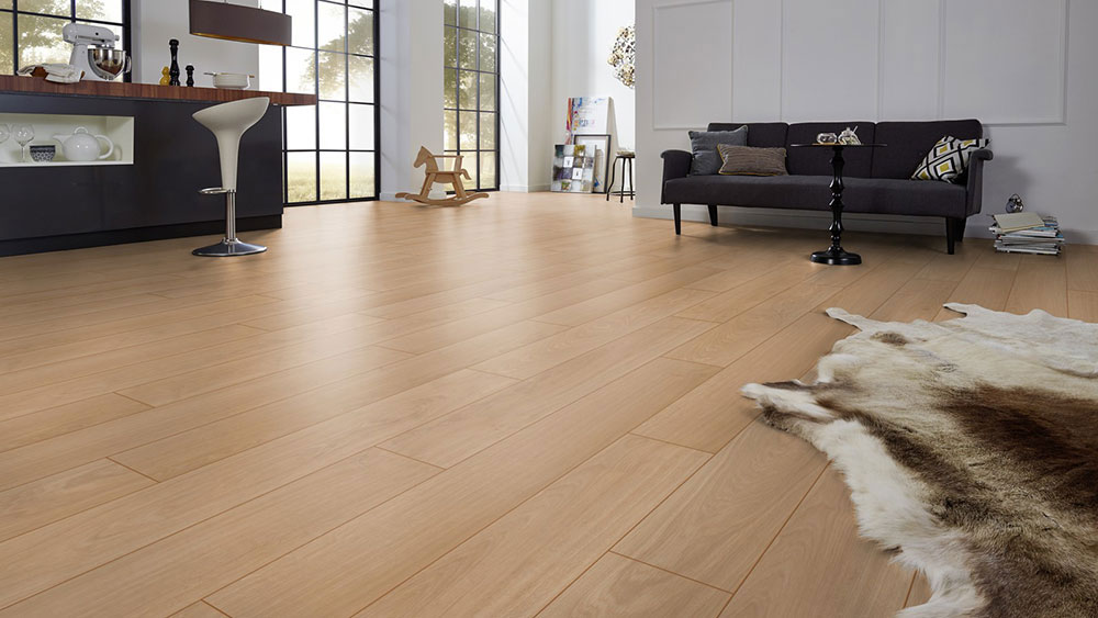 parquet sol stratifie decoart - ch�ne waveless nature – gamme milan - 1380mmx193mmx8mm - certifié pefc 70%
