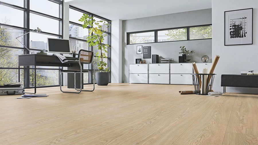 parquet sol stratifie decoart - ch�ne de turin - gamme milan - 1380mmx193mmx8mm - certifié fsc mix credit