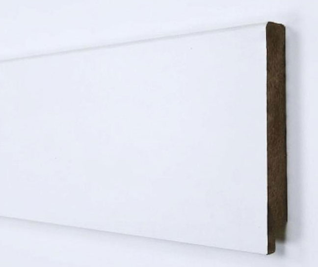 Plinthe de haute qualite - Plinthe mdf blanc 80x14x2400mm &nbsp; bords carres