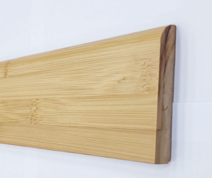 Plinthe de haute qualite - Plinthe bambou massif verni naturel 90x15x2000mm
