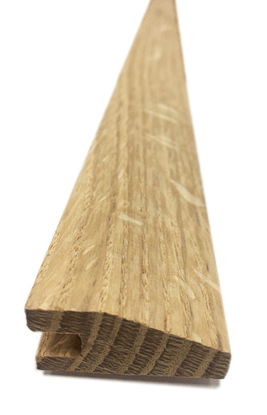 Barres de seuil bois massif - Barre de seuil suisse massif brut 15x35x2000 (pour parquet 14/15mm)