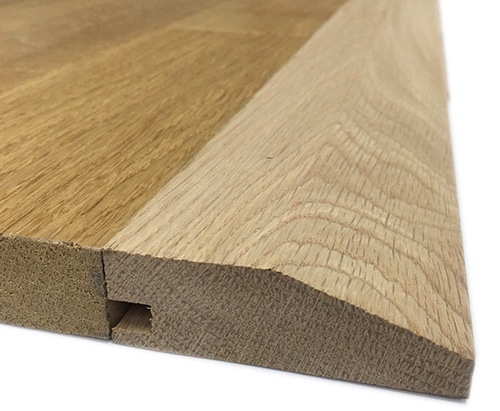 Barres de seuil bois massif - Barre de seuil suisse massif brut 22x70x2000 (pour parquet 20/22mm)