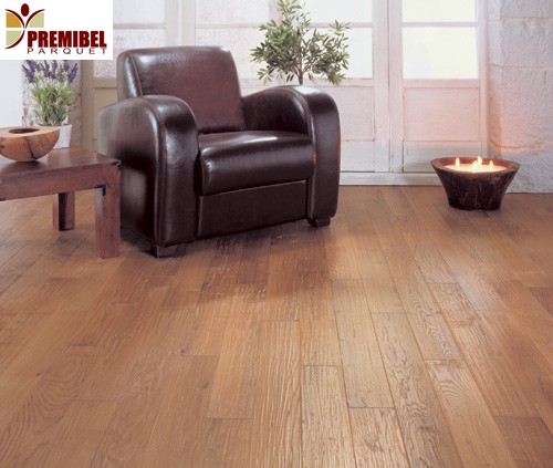 Lots fin de série parquet - Chêne contrecollé martele verni  teinte armagnac 910x122x14 fchs030 