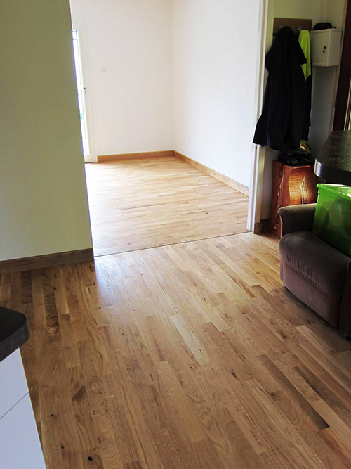 Parquet pleine lame chêne brut - Chêne pleine lame brut nature 90x23x300 à 1100mm go-0 - certifié pefc 100%