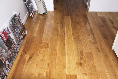 Parquet pleine lame chêne huilé - Chêne pleine lame huilé brossé  miel pure grade nature 140x20.4 x 400-2000mm certifié fsc 100 %
