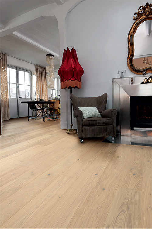 Parquet massif chêne huilé - Chêne massif huilé brossé rustique invisible 160x20,4 x 900-2200mm certifié fsc 100 %

