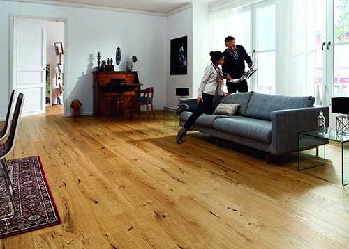 Parquet pleine lame chêne huilé - Chêne pleine lame huilé brossé rustique miel 160x20,4 x 900-2200mm certifié fsc 100 %

