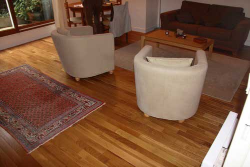 Parquet massif chêne verni - Chêne massif village verni mat go 4 70x14 lv