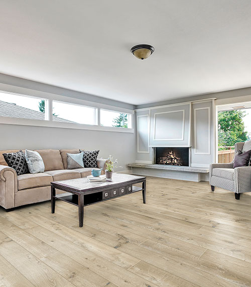Parquet massif chêne verni - Ch&ecirc;ne massif verni bross&eacute; rustique invisible go 4 140x14 certifi&eacute; fsc 100 %