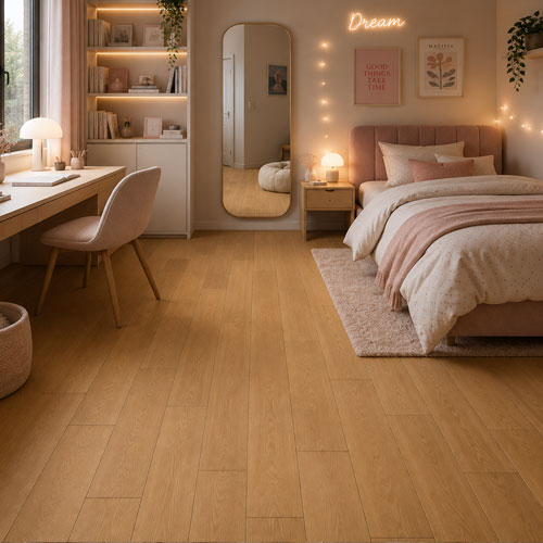 Parquet massif chêne verni - Ch&ecirc;ne massif verni bross&eacute; go4 pr bis naturel noblesse du sud 125x15mm -certifi&eacute; fsc 100%