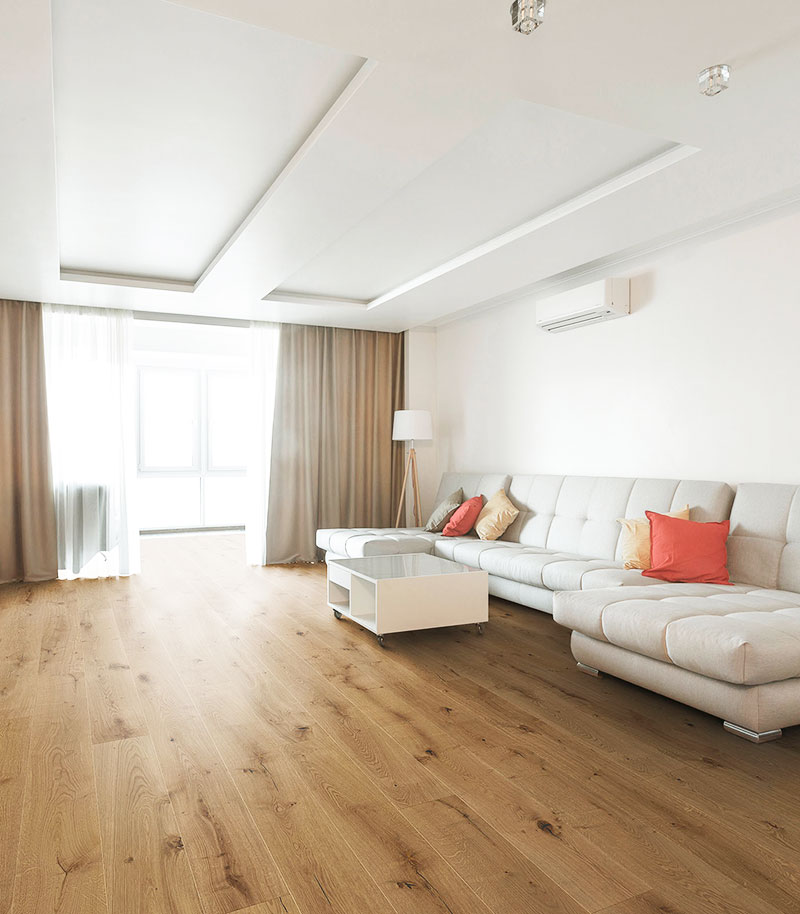 Parquet contrecollé chêne verni - Chêne contrecollé verni mat rustique village 145x12x 3.2mm (600-2200) go2
 