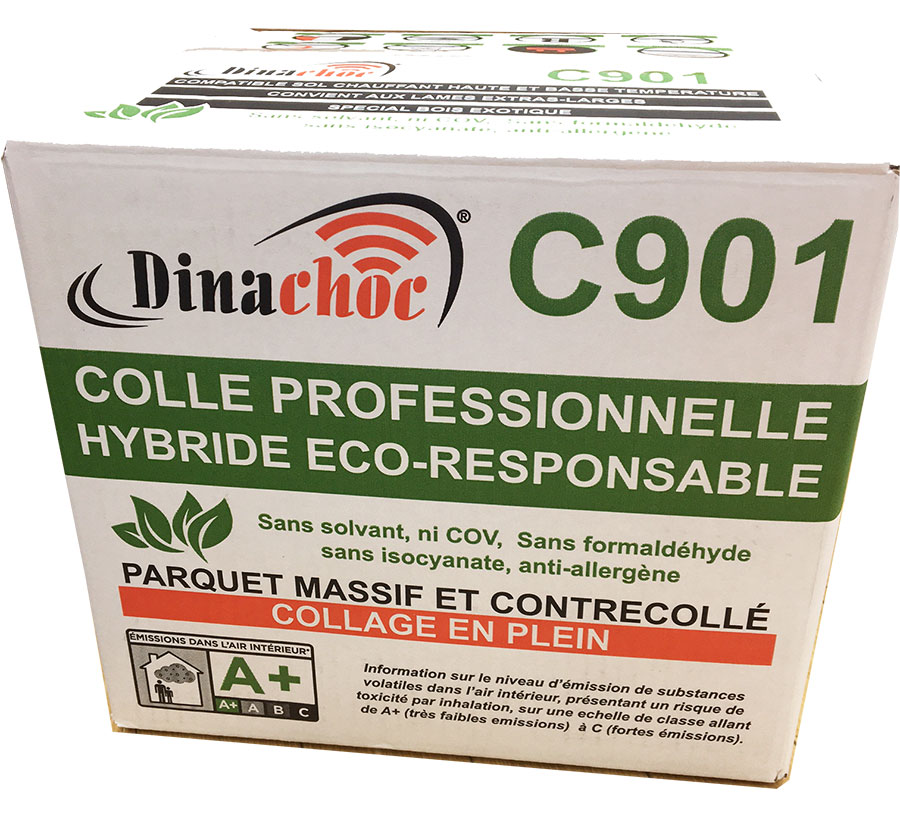 Colle parquet ou carrelage - Colle dinachoc c901 15kg hybride spatulable ec1 ecologique classe a+ pro 3db