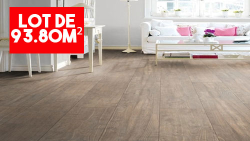 Parquet massif - HARO Sol Stratifié TRITTY 100 Gran Via 4V Chataignier impresso tramé mat Top Connect PRIX POUR LE LOT COMPLET DE 93.80M² - premibel-parquet.com