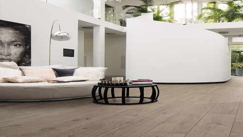 Parquet stratifié décoart naples planches larges
 granvia - Haro sol stratifié tritty 100 gran via 4v chêne portland gris* authentic top connect - 