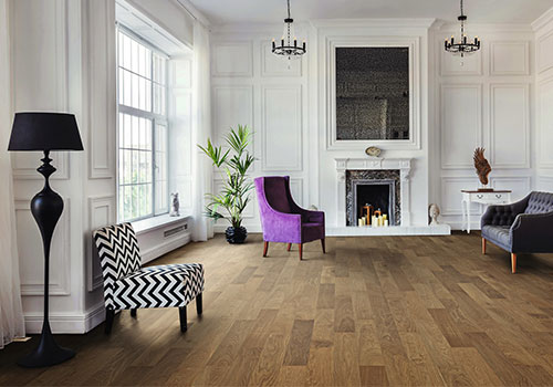 Lots fin de série parquet - Haro parquet 4000planche large prestige chêne fumé markant brossé naturalin plus rainure & languette 120x10 l1000 (compatible avec sol rafraîchissant) - certifié pefc 70% - lot de 6.24m²