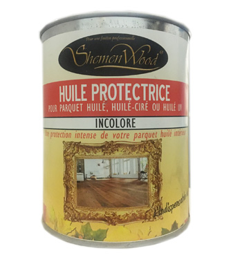 Accessoire et finition - Huilé de protection incolore shemenwood 1 litre <br />
la référence des professionnels du parquet