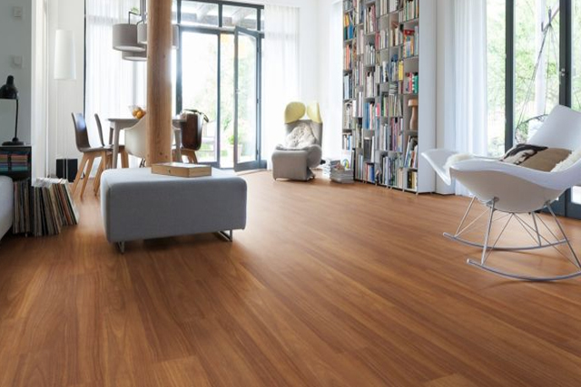 Parquet contrecollé bois exotique verni - Iroko contrecollé verni lisse satine monolame go-2 145x14.2x1820
