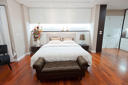 Parquet massif exotique verni - Jatoba massif verni bona go4 75x15x300-1200 certifié fsc 100% - certifié fsc 100 %