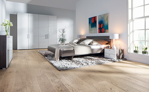 Parquet massif chêne huilé - Berne - chêne massif huilé brossé rustique 160x15mm certifié fsc 100 % 
