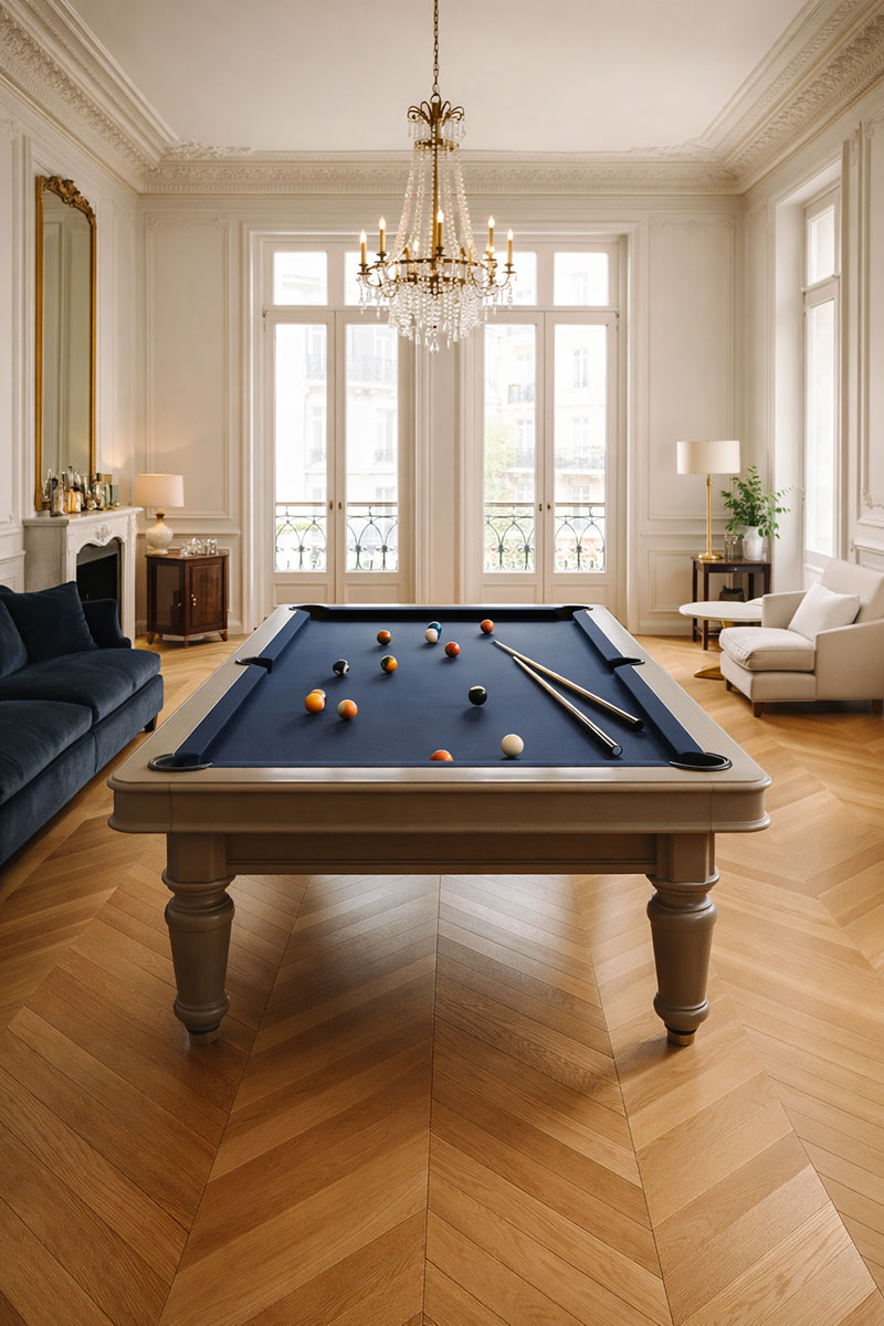 Parquet massif chêne verni - Point de hongrie 45&deg; ch&ecirc;ne massif verni mat surchoix 90x14x l510mm go 4 - certifi&eacute; pefc 100%