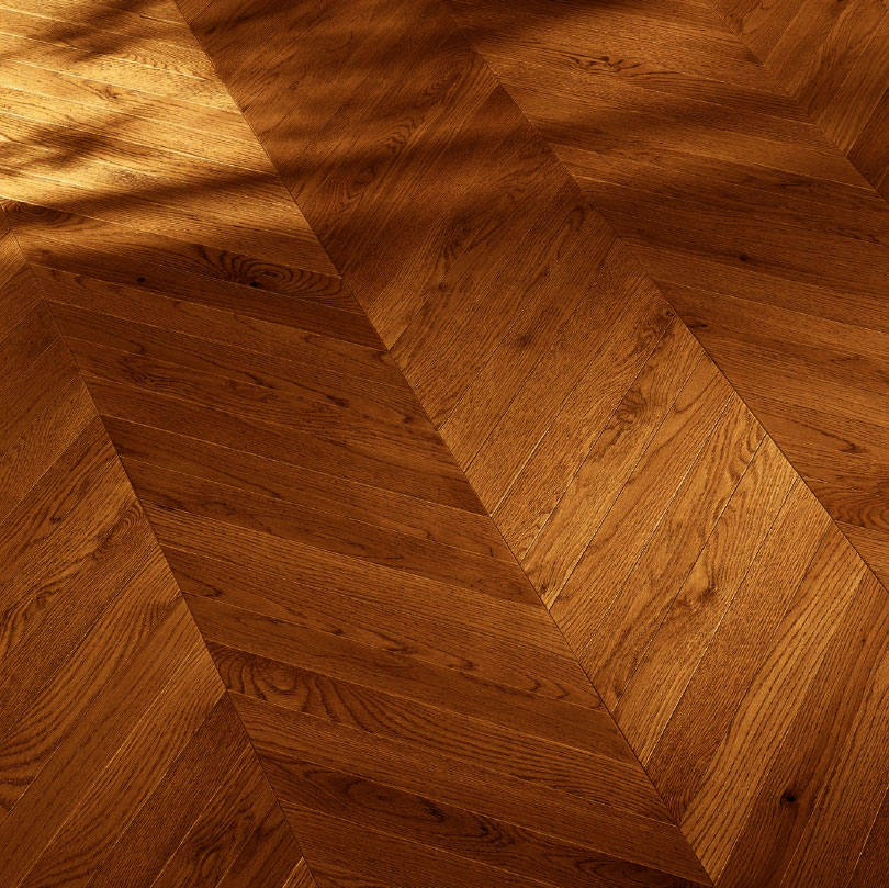 Lots fin de série parquet - Point de hongrie contrecolle verni brosse pr bis armagnac opera 85x14x490mm - 3mm de couche d'usure - certifié fsc 100 % -