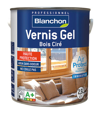 Parquet massif - VITRIFICATEUR GEL BOIS CIRE CHENE CLAIR 1L<br />
CAPACITE: 12m²/L - premibel-parquet.com