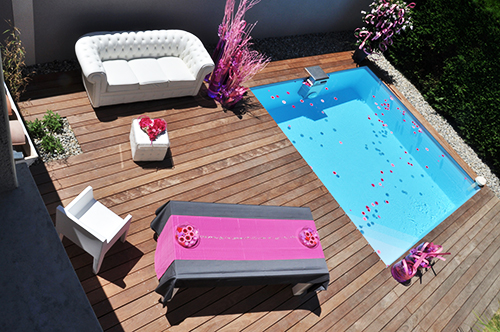 Parquet extérieur lames de terrasse bois massif - Lame de terrasse tatajuba brut deck 2 faces  lisses 140x20x l715 et l1015mm