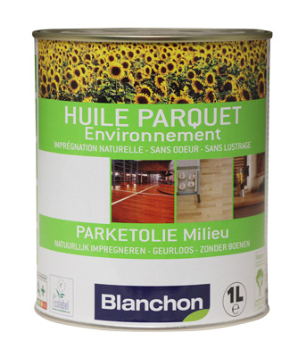 HUILE ENVIRONNEMENT BLANCHON 1L ASPECT BOIS BRUT
CAPACITE D'ETALEMENT 15m²/L (huile pour bois clair, blanchit)