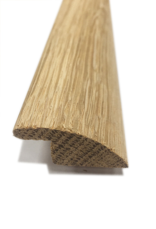 Barres De Seuil Bois Massif - BARREC01 - Barre de seuil a recouvrement massif brut 15x35x2000 (pour différence de niveau 10mm)