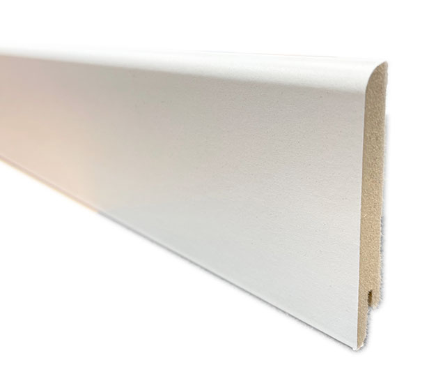 Plinthe de haute qualite - Plinthe mdf blanc 80x15 dinachoc p801 - certifié pefc 70%