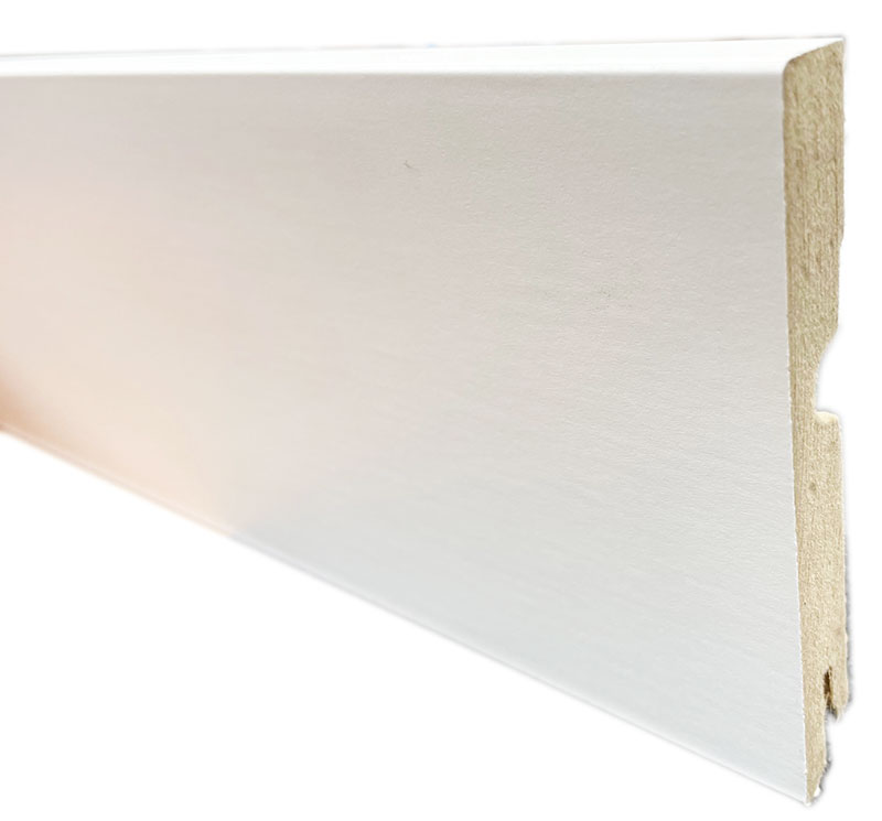 Plinthe de haute qualite - Plinthe mdf blanc 95x15 dinachoc bords carres - certifié pefc 70%