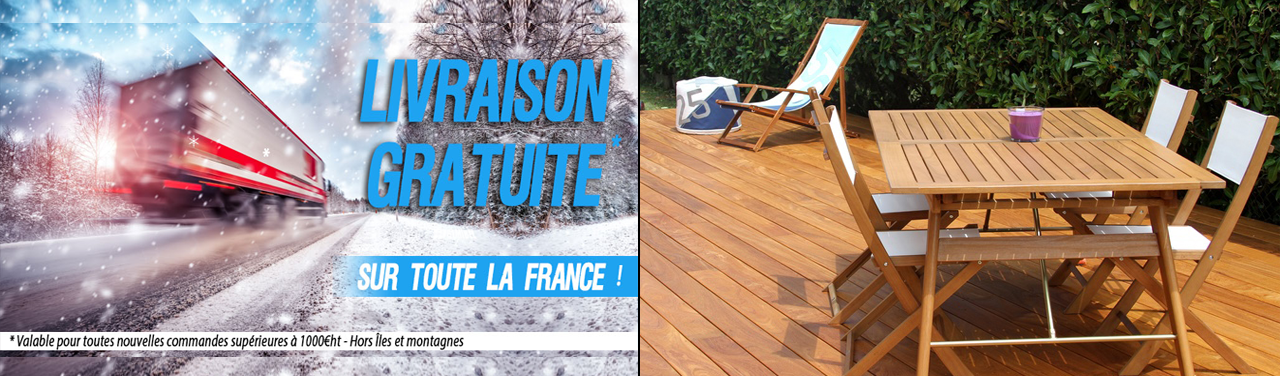 Lot de 33 dalles de Terrasse Clipsable en Bois Haute Qualité